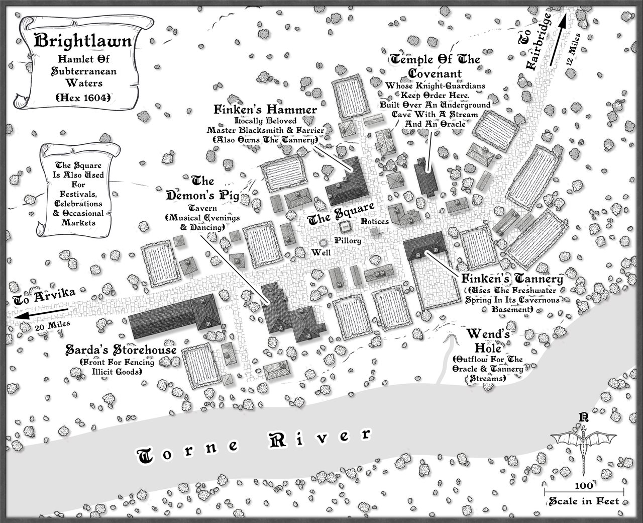 Nibirum Map: brightlawn hamlet by Wyvern